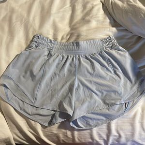 Size 8 Lulu lemon Light Blue shorts